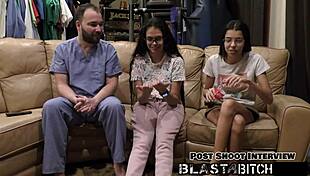 Stepsisters Aria Nicole POV Domination Face Fucking In Hospital