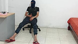 I masturbate my cock after my stepsister gets me horny!