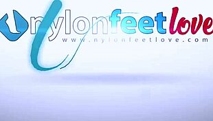 Tattooed suicide girl in pantyhose SMOKES a cigarette