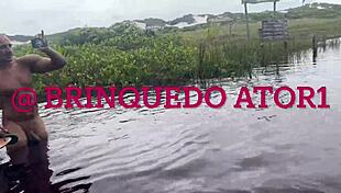 Friend And I Naked On Nudist Beach Fucking Without Condom