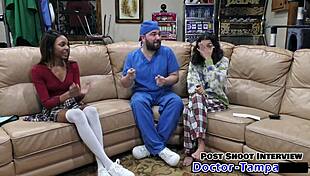 dr tampa performs solana's first gyno exam backstage