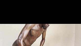 Ebony masseuse submits to big black cock in homemade session