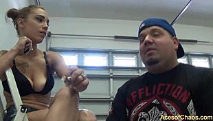 Sasha Foxxx as human ashtray, how humiliating is that?