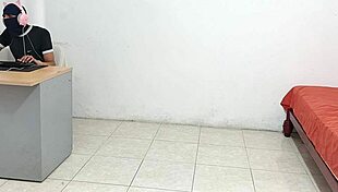 I masturbate my cock after my stepsister gets me horny!