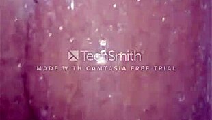 Married housewife indulges in steamy sexy shower bath