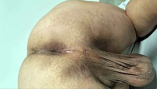 Bisexual Male Wife Inserts Vibrator in Husband's Ass During Horny Couple Session