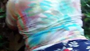 Latina wife fucks in the woods