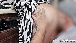 Fucking My Busty Stepmother While She Doing The Dishes