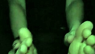 Relaxing post workout footrub session focusing on toes and soles for recovery