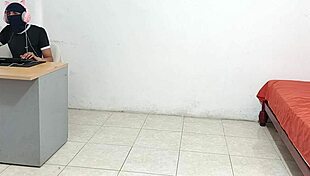 I masturbate my cock after my stepsister gets me horny!