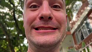 Beautiful busty latinas shop for lingerie at sex store with white guy