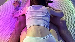 Tattooed Young Couple Hints At Homemade Sex