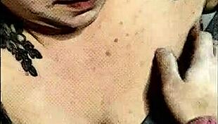 Intense blowjob session with my deserving boyfriend featuring big natural tits