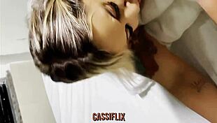 Fat woman bends over for doggystyle fucking.