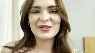 Lily Bell Sucks Cock With Blue Eyes