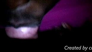 Amateur Mouth Close-Up in Ebony Allure Wet Scene