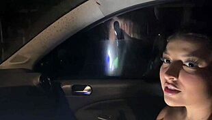 Gave A Ride To The Young Brunette And Enjoyed A Snack In The Car.