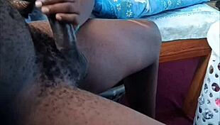 Huge Cumshot from African Amateur Couples on Sheer