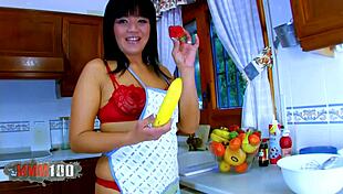 Asian Milf's Ass And Pussy Destroyed In The Kitchen