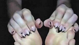 Relaxing post workout footrub session focusing on toes and soles for recovery