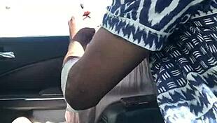 Hazel Grace Sucks Dick in Car for Stranger!