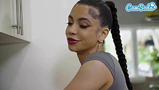 sexy milf latina housewife fucks step son with squirting orgasm