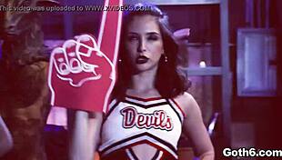 Crazy Goth Teens Share Giant Dick In Foursome