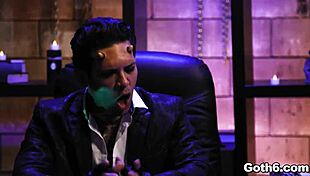 Crazy Goth Teens Share Giant Dick In Foursome