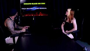 Teen does sensual stripper show on stage