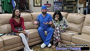 dr tampa performs solana's first gyno exam backstage