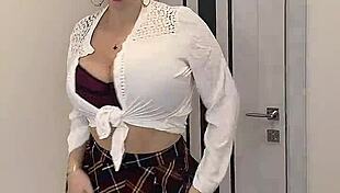 A Neighbor With Natural Tits Visits Your Room