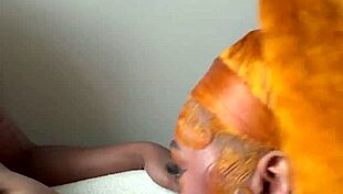 little 18+ ebony firecracker pops off with big ass riding, creampie licking, and sloppy sucking on monster cock