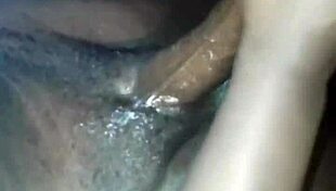 Big black dick fucks ass and gets cum covered