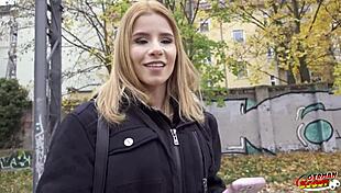 German scout conducts deep anal sex casting for skinny colombian teen ashley rose at pickup