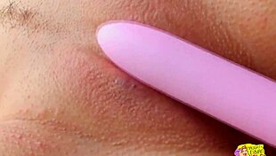 two brunette lesbians use sex toy to fuck and feel less lonely 😏