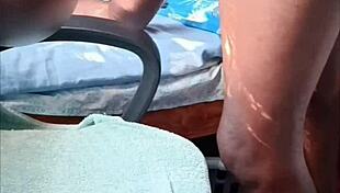 Huge Cumshot from African Amateur Couples on Sheer