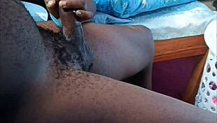 Huge Cumshot from African Amateur Couples on Sheer