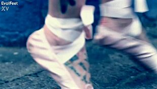 Sexy Latina Fetish Ballerina In Heels Dances, Sucks, And Gets Choked Outdoors