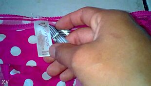 i stole my 18-year-old cousin's panties and now sharing them, comment for more pics