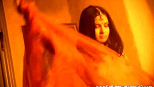 Exotic brunette lets her true feelings show in sensual striptease