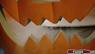 i fucked my horny big tits stepsister in a kinky halloween costume hailey rose