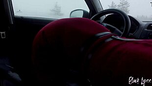 Side Pose Car Blowjob From Black Lynn