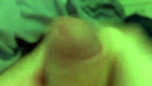 Guy masturbates naked while watching homemade porn