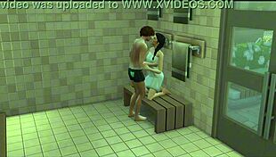sims fuck in the gym pussy in public sauna outdoor