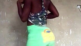 Crazy Bitch Twerks In Clothes Then Naked