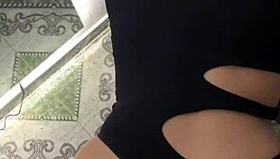 Morena Latina Le Encanta Verse Follando Frente Al Espejo