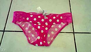 i stole my 18-year-old cousin's panties and now sharing them, comment for more pics