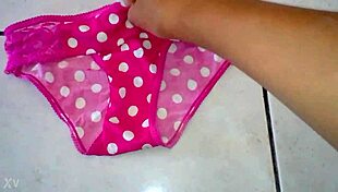 i stole my 18-year-old cousin's panties and now sharing them, comment for more pics