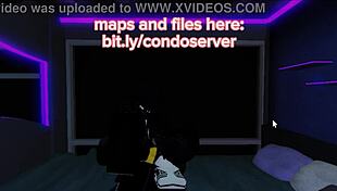 roblox character engages in virtual sucking activity