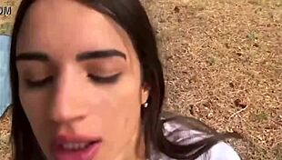 Skinny french teen 18+ gets fucked by big black cock part 1